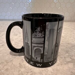 New York Skyline Black Mug World Trade Center Photo Included